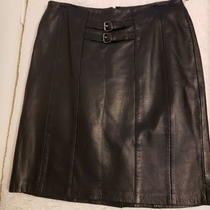 Leather skirt